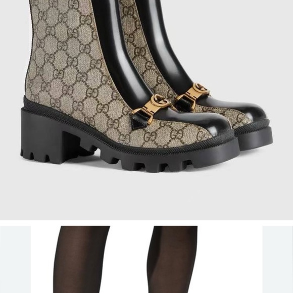 Gucci boots size 8 worn once - Picture 3 of 9